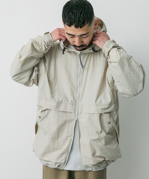 Snow Peak（スノーピーク）の「『別注』Snow Peak Apparel×DOORS　Nylon Tussah Jacket（ナイロンジャケット・メンズ・アイボリー/ブラック/オリーブ/グレー・MEDIUM/LARGE/X-LARGE）」の14枚目の写真