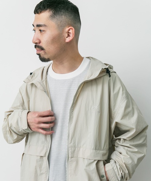 Snow Peak（スノーピーク）の「『別注』Snow Peak Apparel×DOORS　Nylon Tussah Jacket（ナイロンジャケット・メンズ・アイボリー/ブラック/オリーブ/グレー・MEDIUM/LARGE/X-LARGE）」の17枚目の写真