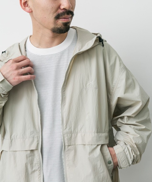 Snow Peak（スノーピーク）の「『別注』Snow Peak Apparel×DOORS　Nylon Tussah Jacket（ナイロンジャケット・メンズ・アイボリー/ブラック/オリーブ/グレー・MEDIUM/LARGE/X-LARGE）」の18枚目の写真