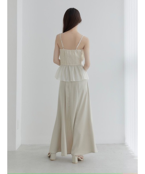 amel(エイメル)の「【RE ARRIVAL】チュールペプラムビスチェ(シャツ/ブラウス・レディース・アイボリー・FREE)」の9枚目の写真