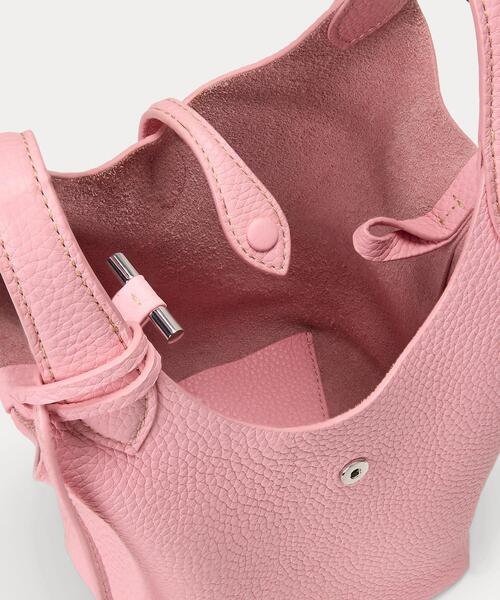 ラルフローレン ライトピンクマグネットボタン ハンドバッグ 【美品】 POLO RALPH LAUREN - 【極美品】 ポロ ラルフローレン