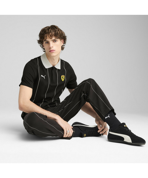 PUMA(プーマ)の「PUMA プーマ メンズ フェラーリ レース プレミアム 半袖 ポロシャツ(ポロシャツ・メンズ・レッド/ブラック・MEDIUM/SMALL/LARGE/X-LARGE/X-SMALL)」の4枚目の写真