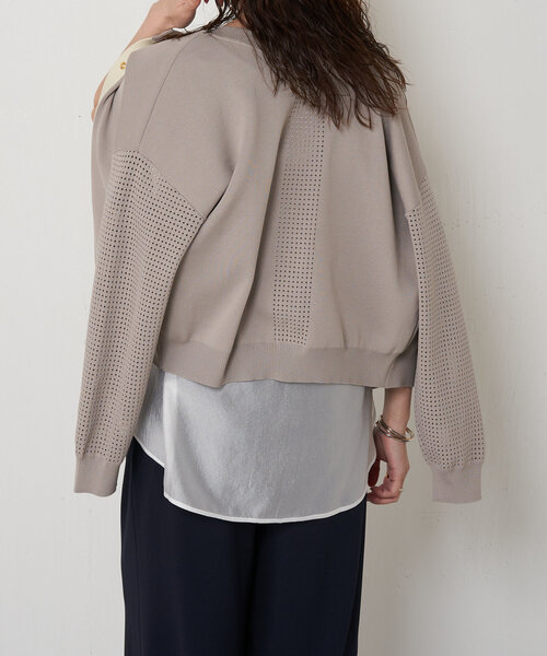 Jena espace merveilleux（ジェナ　エスパスメルヴェイユ）の「レイヤー風タンク（キャミソール・レディース・グレー/オフホワイト・FREE）」の8枚目の写真