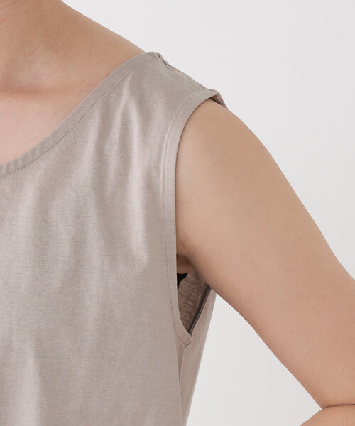 Jena espace merveilleux（ジェナ　エスパスメルヴェイユ）の「レイヤー風タンク（キャミソール・レディース・グレー/オフホワイト・FREE）」の22枚目の写真