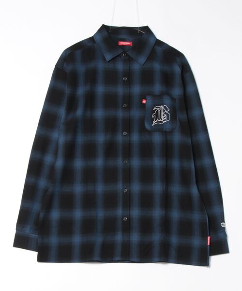 BABYDOLL(ベビードール)の「親子お揃い チェック 長袖シャツ 0271A(シャツ/ブラウス・メンズ・ネイビー・M/L/XL)」の4枚目の写真
