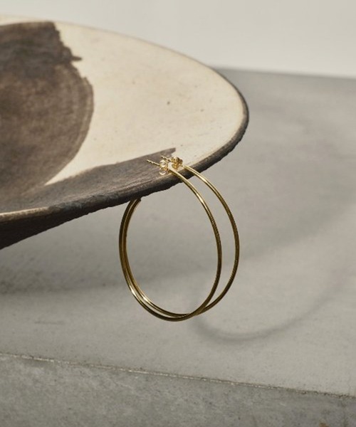 TODAYFUL Oval Hoop Pierce(Silver925)ゴールド TODAYFUL/トゥデイフル】Oval Hoop Pierce (Silver925)/オーバル