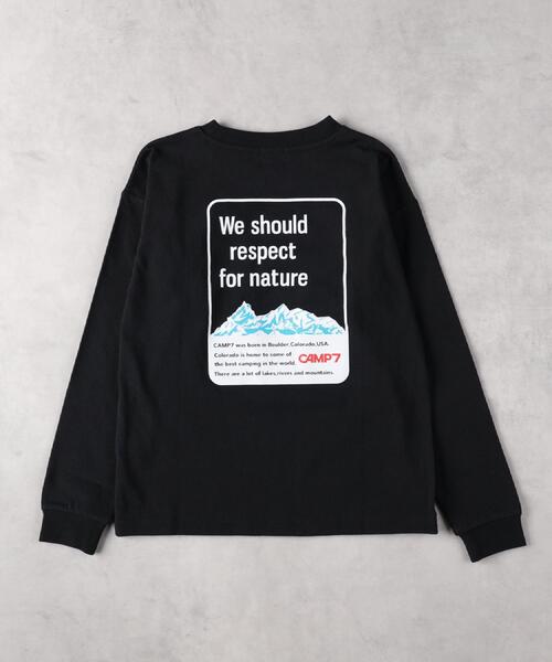 CAMP7(キャンプセブン)の「CAMP7(キャンプ7)バックプリント長袖Tシャツ(Tシャツ/カットソー・キッズ・ブラック/ホワイト・130/140/150/160)」の12枚目の写真