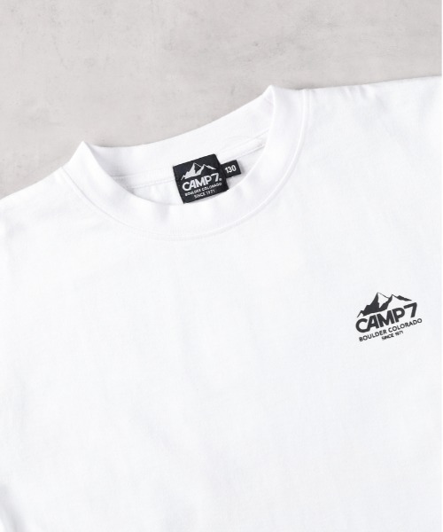 CAMP7(キャンプセブン)の「CAMP7(キャンプ7)バックプリント長袖Tシャツ(Tシャツ/カットソー・キッズ・ブラック/ホワイト・130/140/150/160)」の3枚目の写真