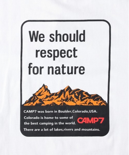 CAMP7(キャンプセブン)の「CAMP7(キャンプ7)バックプリント長袖Tシャツ(Tシャツ/カットソー・キッズ・ブラック/ホワイト・130/140/150/160)」の8枚目の写真