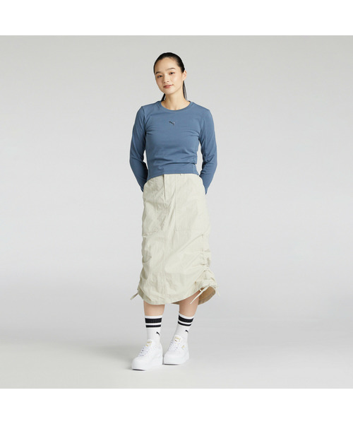 PUMA(プーマ)の「PUMA プーマ ウィメンズ デア トゥ 長袖 Tシャツ(Tシャツ/カットソー・レディース・グレー/ブルー系その他・SMALL/MEDIUM/LARGE/X-LARGE)」の5枚目の写真
