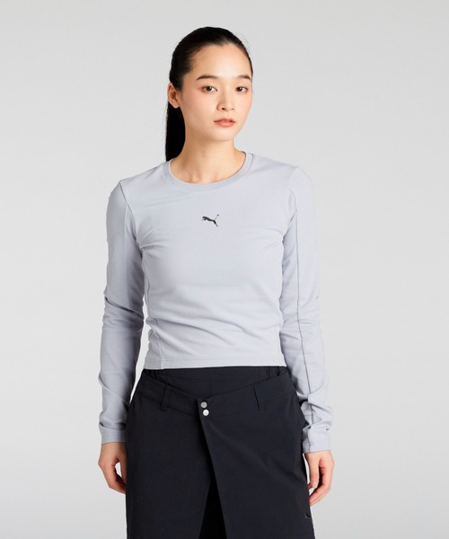 PUMA(プーマ)の「PUMA プーマ ウィメンズ デア トゥ 長袖 Tシャツ(Tシャツ/カットソー・レディース・グレー/ブルー系その他・SMALL/MEDIUM/LARGE/X-LARGE)」の2枚目の写真