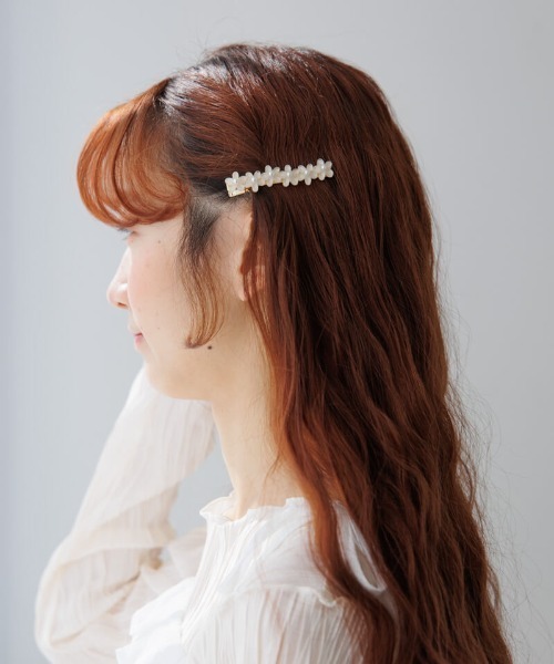 flower（フラワー）の「ジェリーフラワーピン（ヘアピン・レディース・ホワイト/ピンク・FREE）」の5枚目の写真