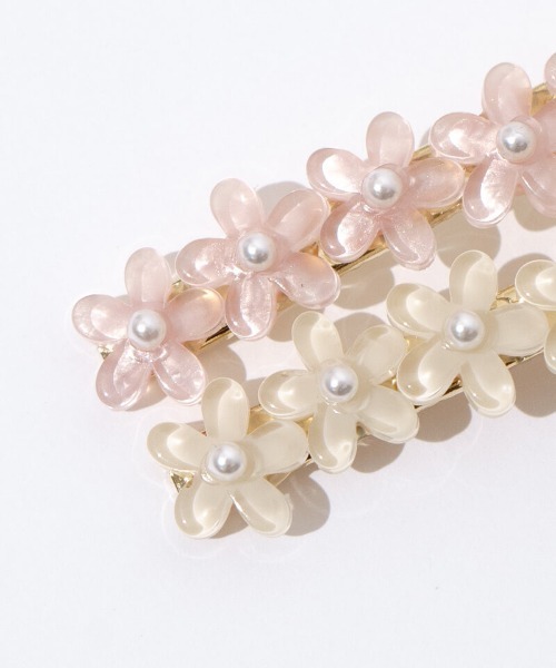 flower（フラワー）の「ジェリーフラワーピン（ヘアピン・レディース・ホワイト/ピンク・FREE）」の11枚目の写真