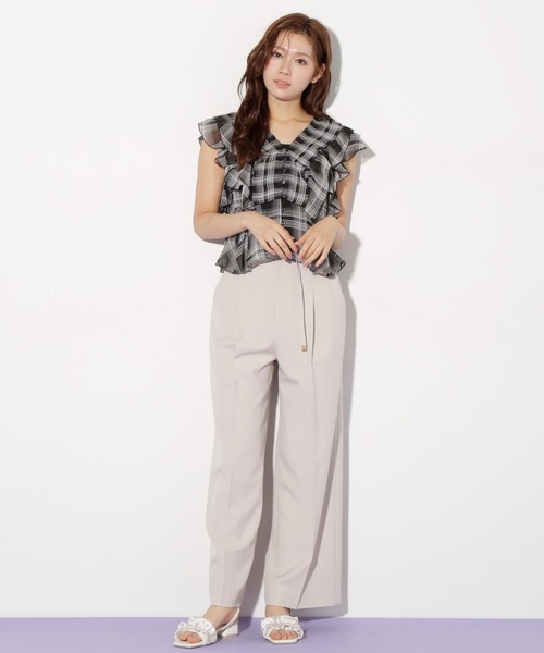 JILL by JILL STUART（ジルバイジルスチュアート）の「◇プリーツフリルブラウス（シャツ/ブラウス・レディース・ピンク/ブラック系その他/ブルー・FREE）」の11枚目の写真