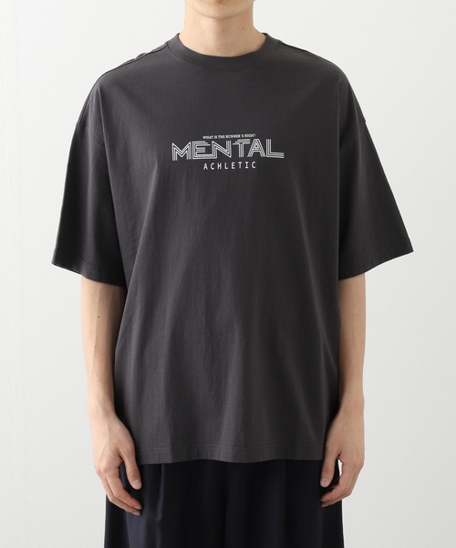 INSCRIRE（アンスクリア）の「INSCRIRE (アンスクリア) プリントTee MENTAL（Tシャツ/カットソー・メンズ・ブラック・LARGE）」の5枚目の写真