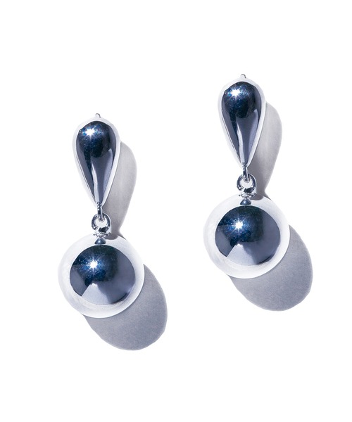 quip queint(クイップクエイント)の「【quip queint】bowling bead pierce/ボウリング ビーズ ピアス QU177(ピアス(両耳用)・レディース・シルバー・FREE)」の3枚目の写真