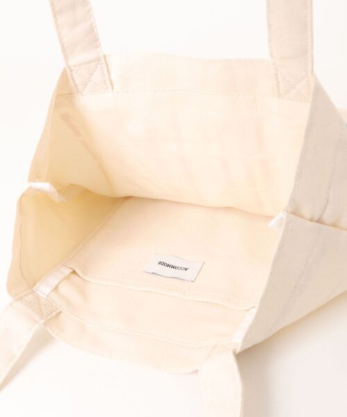 ACCOMMODE（アコモデ）の「アメリカンダイナートート（トートバッグ・レディース・アイボリー/レッド・FREE）」の5枚目の写真