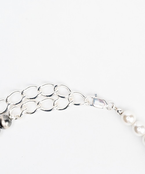 HERGO（ハーゴ）の「NP:HERGO Bicolor pearl necklace（ネックレス・メンズ・ホワイト・FREE）」の6枚目の写真