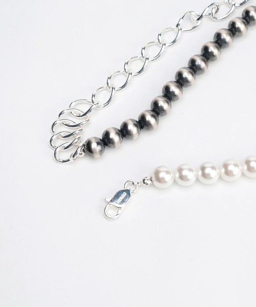 HERGO（ハーゴ）の「NP:HERGO Bicolor pearl necklace（ネックレス・メンズ・ホワイト・FREE）」の2枚目の写真