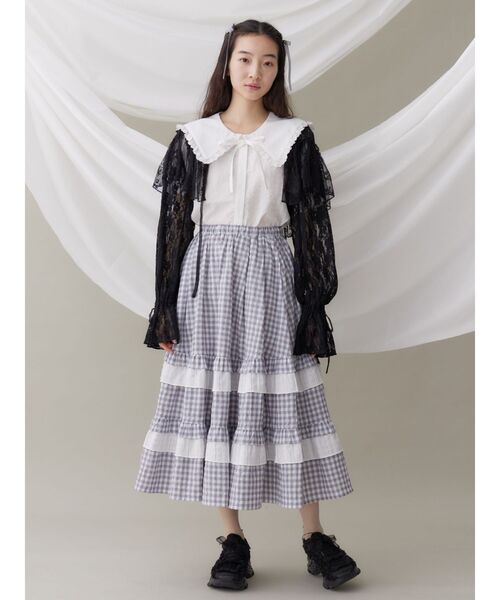 merry jenny(メリージェニー)の「frill frill スニーカー(スニーカー・レディース・アイボリー/ブラック/ピンク・MEDIUM/LARGE)」の17枚目の写真