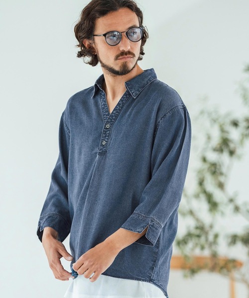 ms6044-Rayon Denim Fabric Skipper & pullover design 3-4 Sleeve