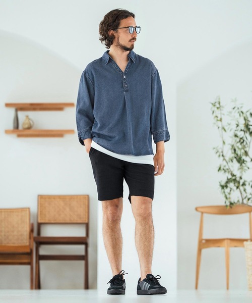 ms6044-Rayon Denim Fabric Skipper & pullover design 3-4 Sleeve