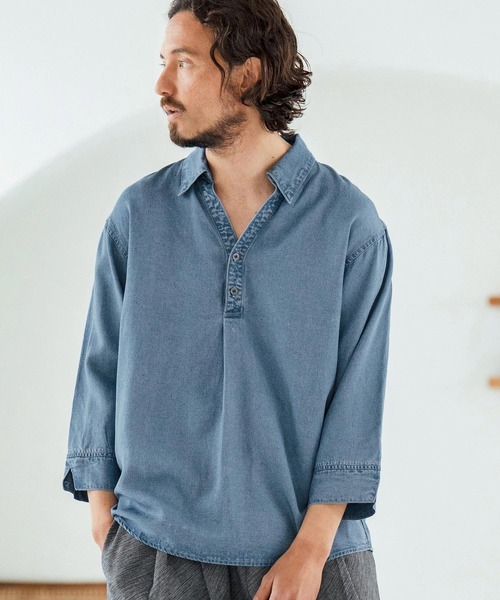 ms6044-Rayon Denim Fabric Skipper & pullover design 3-4 Sleeve