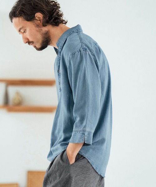 ms6044-Rayon Denim Fabric Skipper & pullover design 3-4 Sleeve