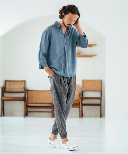 ms6044-Rayon Denim Fabric Skipper & pullover design 3-4 Sleeve