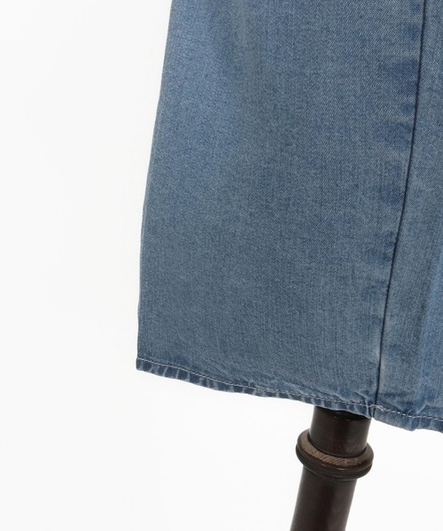 Magine(マージン)の「ms6044-Rayon Denim Fabric Skipper & pullover design 3-4 Sleeve shirt 7分袖シャツ(シャツ/ブラウス・メンズ・ワンウォッシュ/ダークインディゴブルー/ライトインディゴブルー・44/46/48)」の4枚目の写真