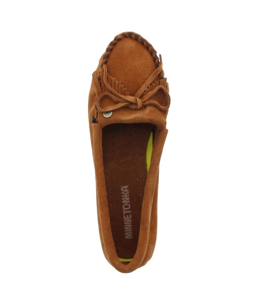 JELLY BEANS(ジェリービーンズ)の「【撥水】【軽量】MINNETONKA KILTYPLUS【本革】【やわらかい】(917-52300)(モカシン/デッキシューズ・レディース・ブラウン/ネイビー/ブラック系/ブルー/ライトベージュ/グレー・L/M/S/LL)」の9枚目の写真