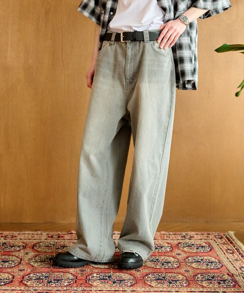 VINTAGE WASH WIDE DENIM PANTS /ヴィンテージウォッシュワイド