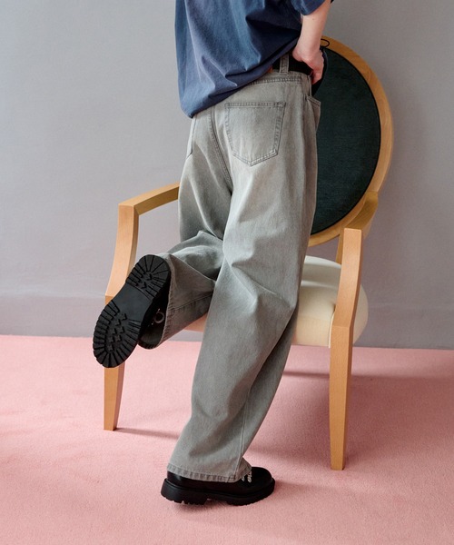 VINTAGE WASH WIDE DENIM PANTS /ヴィンテージウォッシュワイド
