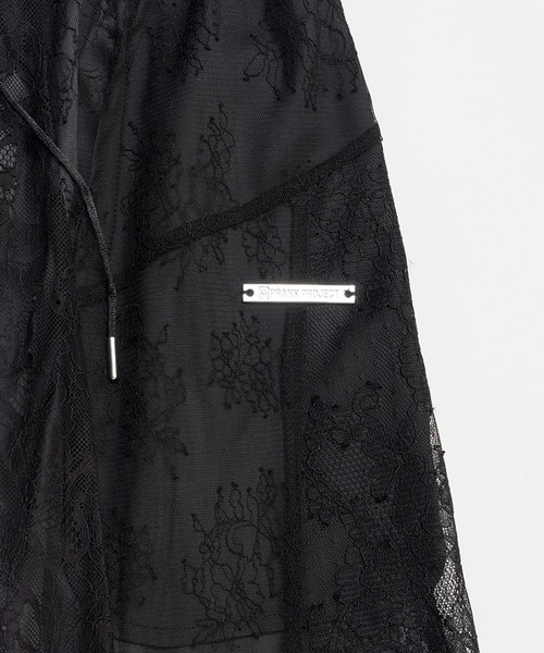 PRANK PROJECT(プランクプロジェクト)の「レースブロッキングサテンパンツ / Lace Blocking Satin Pants(その他パンツ・レディース・アイボリー/ブラック・36/38)」の7枚目の写真