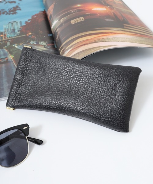 NATAL DESIGN ブラックサングラス レザーケース付き