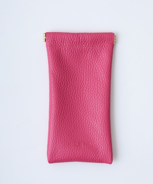 FUNALIVE（ファンアライブ）の「バネ口メガネケース（イタリアンレザー）（メガネ・メンズ・ピンク/キャメル/イエロー/ターコイズブルー/ブラック/チョコ・FREE）」の11枚目の写真