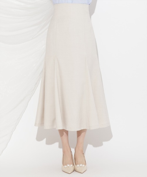 WILLSELECTION（ウィルセレクション）の「バックリボンハイウエストフレアスカート（スカート・レディース・ピンク/ベージュ/ネイビー・FREE）」の4枚目の写真