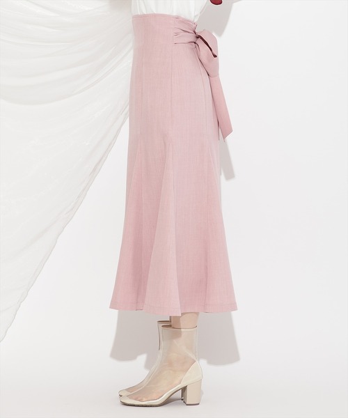 WILLSELECTION（ウィルセレクション）の「バックリボンハイウエストフレアスカート（スカート・レディース・ピンク/ベージュ/ネイビー・FREE）」の20枚目の写真