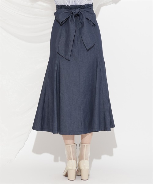 WILLSELECTION（ウィルセレクション）の「バックリボンハイウエストフレアスカート（スカート・レディース・ピンク/ベージュ/ネイビー・FREE）」の13枚目の写真