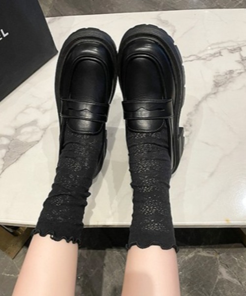 mebole(メボレ)の「ボリュームソールローファー(ローファー・レディース・アイボリー/ブラック/ブラウン・SMALL/MEDIUM/LARGE)」の10枚目の写真