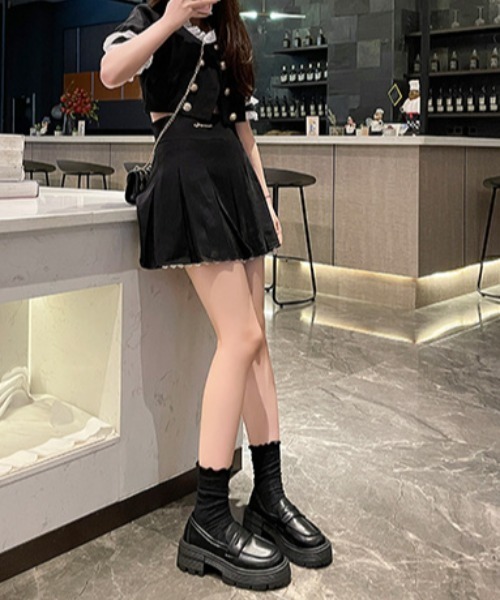 mebole(メボレ)の「ボリュームソールローファー(ローファー・レディース・アイボリー/ブラック/ブラウン・SMALL/MEDIUM/LARGE)」の15枚目の写真