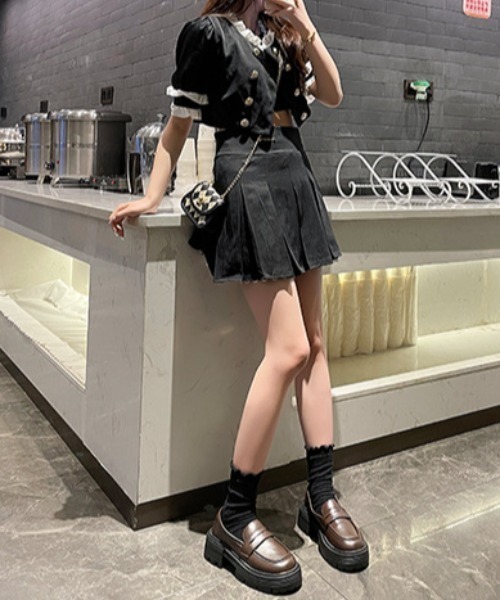 mebole(メボレ)の「ボリュームソールローファー(ローファー・レディース・アイボリー/ブラック/ブラウン・SMALL/MEDIUM/LARGE)」の22枚目の写真
