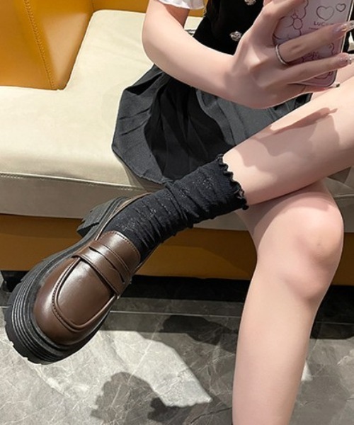 mebole(メボレ)の「ボリュームソールローファー(ローファー・レディース・アイボリー/ブラック/ブラウン・SMALL/MEDIUM/LARGE)」の21枚目の写真