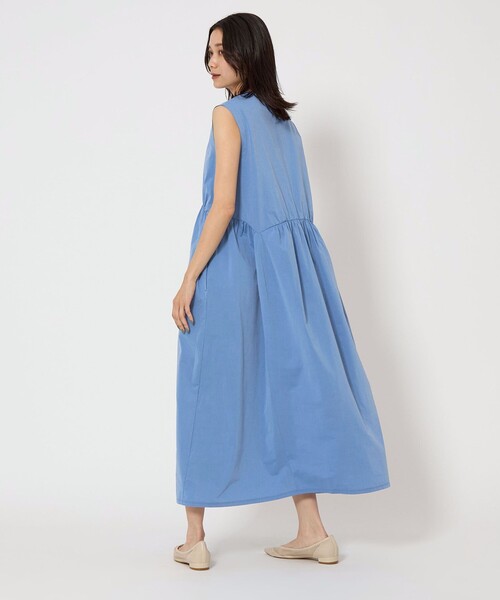 green label relaxing（グリーンレーベルリラクシング）の「ライトメモリー ノースリーブ ワンピース -UVカット-（ワンピース・レディース・オフホワイト/ブラック/コバルトブルー・FREE）」の16枚目の写真