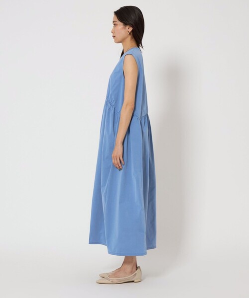 green label relaxing（グリーンレーベルリラクシング）の「ライトメモリー ノースリーブ ワンピース -UVカット-（ワンピース・レディース・オフホワイト/ブラック/コバルトブルー・FREE）」の22枚目の写真