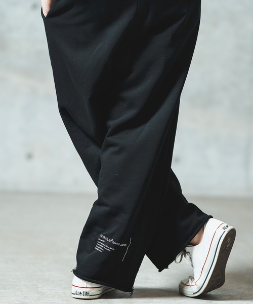 GLIMCLAP(グリムクラップ)の「mp13552- Wide straight sweat pants スウェットパンツ(スウェットパンツ・メンズ・ブラック/ミックスグレー/キナリ・S/M/L)」の7枚目の写真