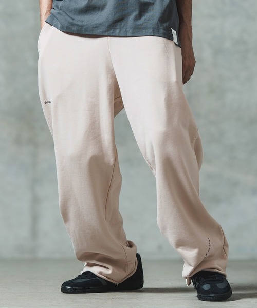 GLIMCLAP(グリムクラップ)の「mp13552- Wide straight sweat pants スウェットパンツ(スウェットパンツ・メンズ・ブラック/ミックスグレー/キナリ・S/M/L)」の12枚目の写真