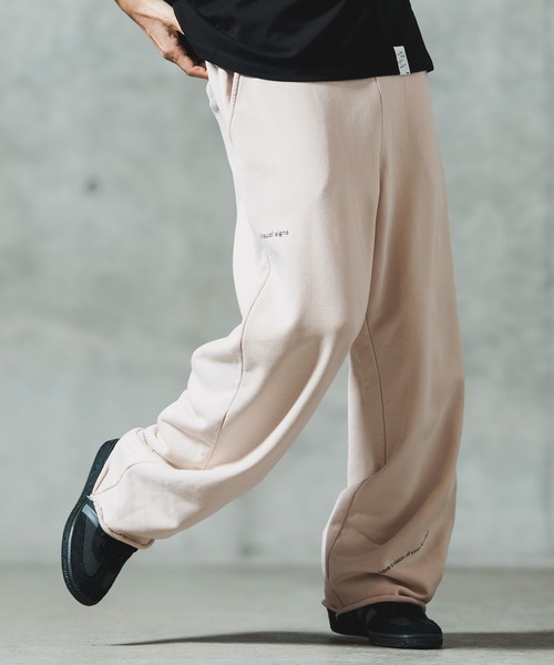 GLIMCLAP(グリムクラップ)の「mp13552- Wide straight sweat pants スウェットパンツ(スウェットパンツ・メンズ・ブラック/ミックスグレー/キナリ・S/M/L)」の13枚目の写真