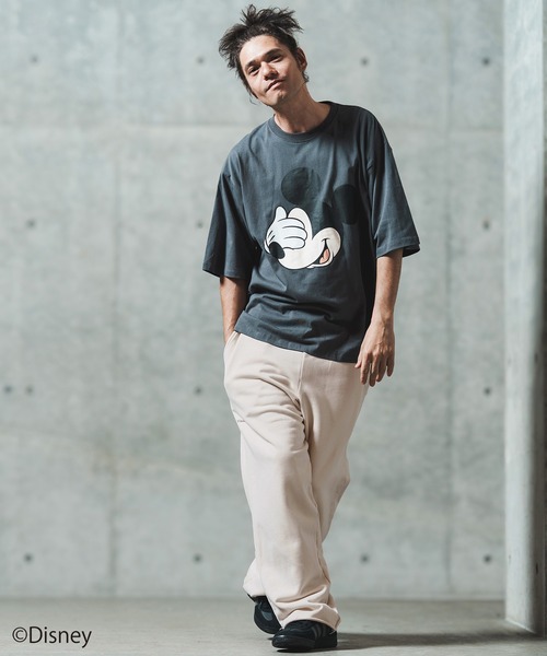 GLIMCLAP(グリムクラップ)の「mp13552- Wide straight sweat pants スウェットパンツ(スウェットパンツ・メンズ・ブラック/ミックスグレー/キナリ・S/M/L)」の16枚目の写真