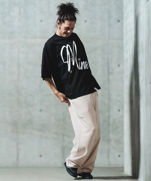 GLIMCLAP(グリムクラップ)の「mp13552- Wide straight sweat pants スウェットパンツ(スウェットパンツ・メンズ・ブラック/ミックスグレー/キナリ・S/M/L)」の18枚目の写真